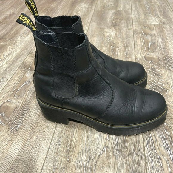 Dr Martens Rometty Black Chelsea Slip On Boots - Picture 4 of 9